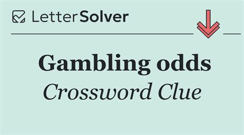 betting chances crossword clue|Betting chances .